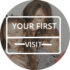 button link to first visit information